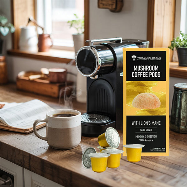 Mushroom Coffee Pods With Lion’s Mane