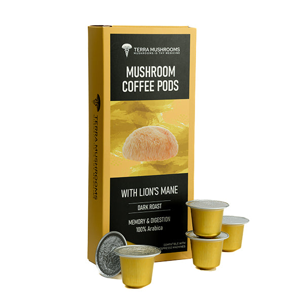 Mushroom Coffee Pods With Lion’s Mane